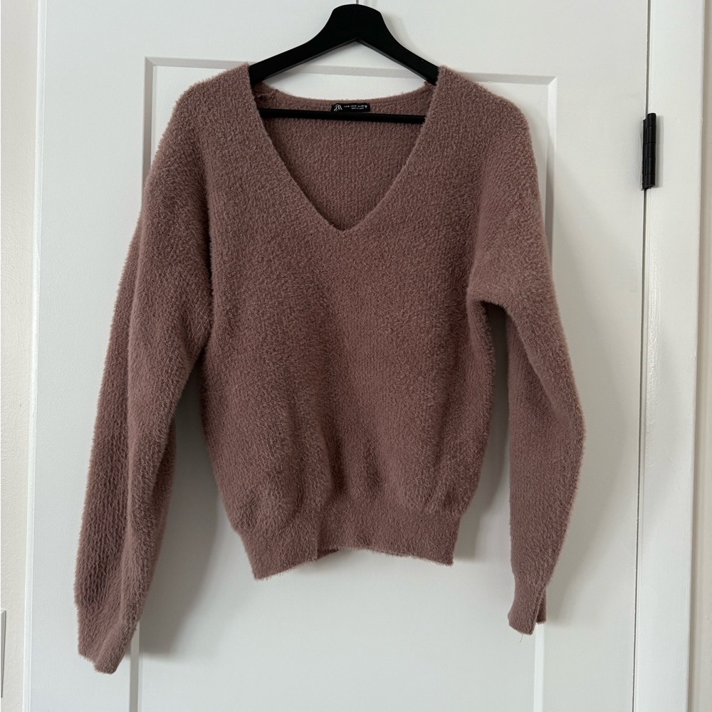 Cozy Knit Sweater in Mauve
